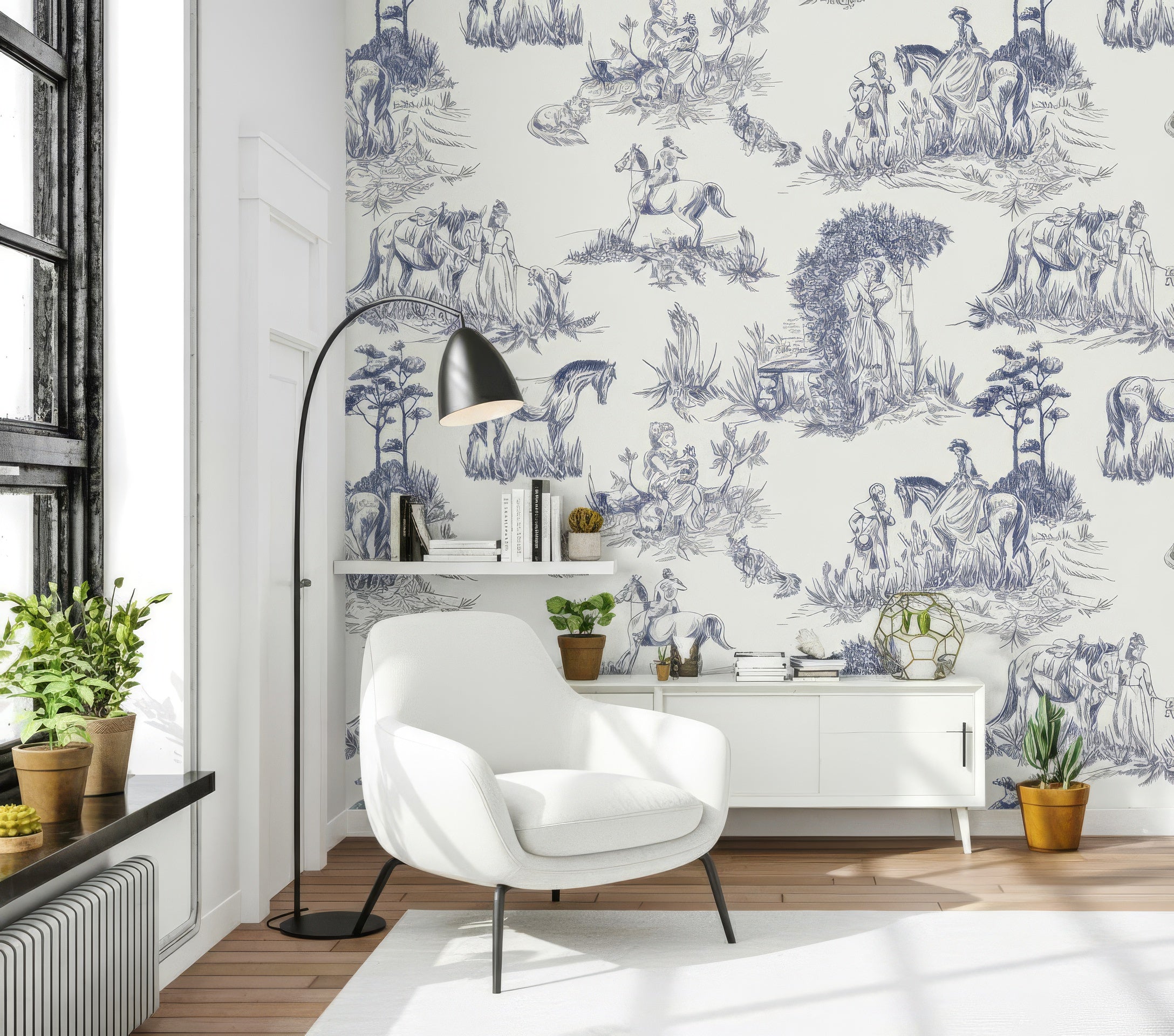 Vintage Countryside Wallpaper Peel and Stick Removable Wall Decor