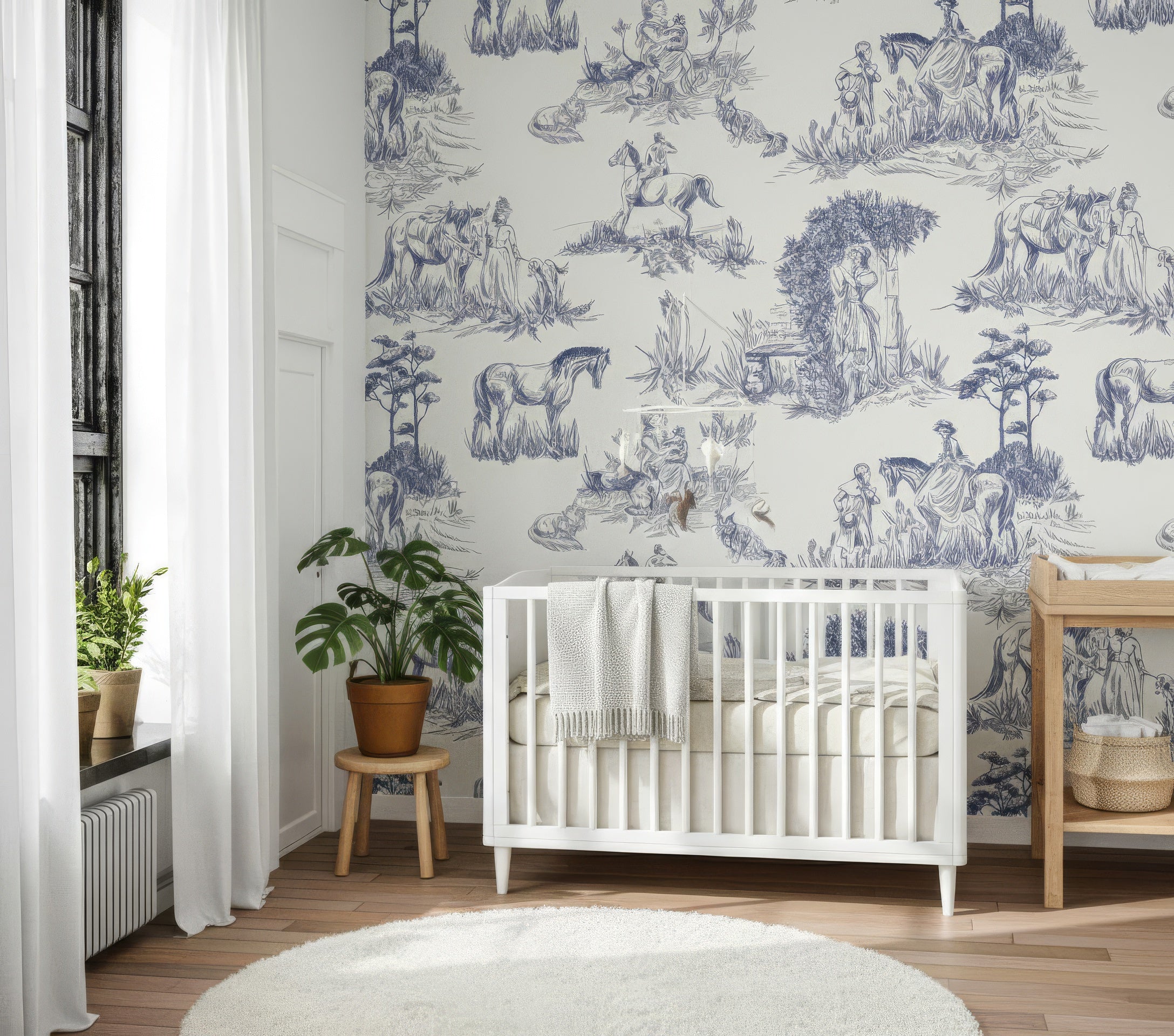Vintage Countryside Wallpaper Peel and Stick Removable Wall Decor