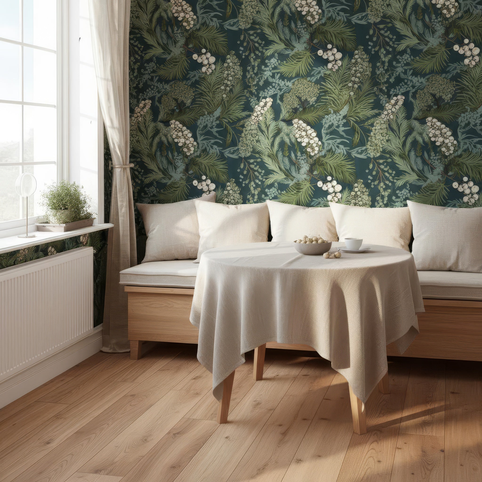 Vintage Fern Botanical Peel and Stick Wallpaper - Magical Forest Mural